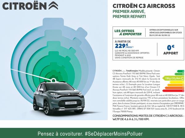 Votre nouveau Citroën C3 Aircross n'attend que vous ! 